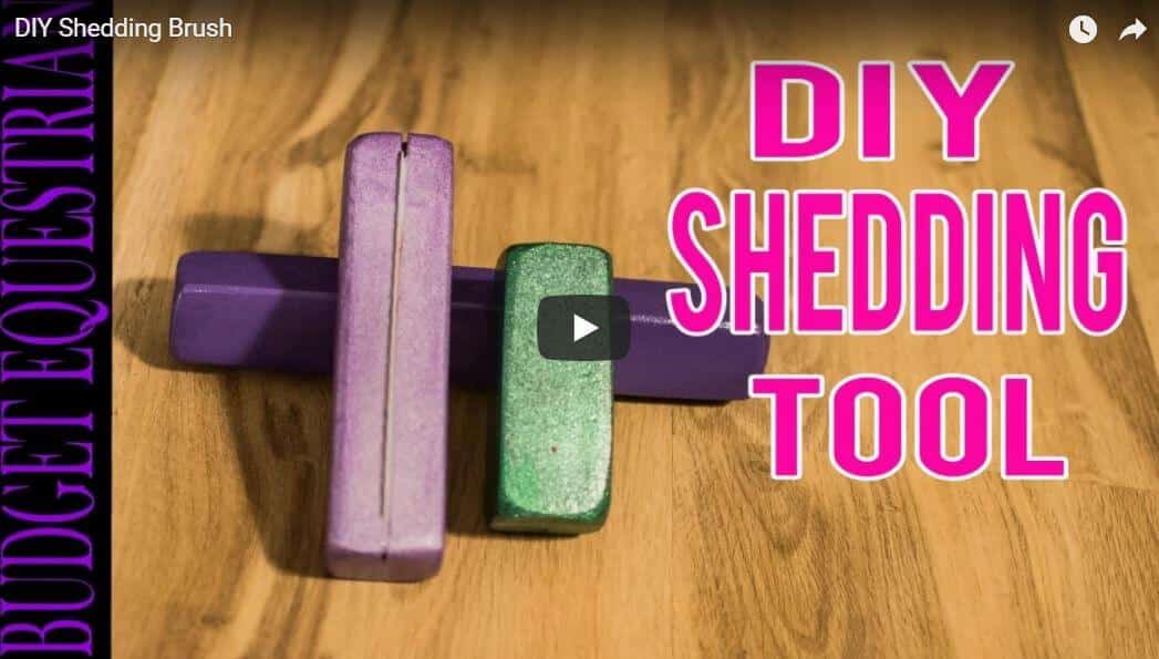 make your own shedding tool for your horse